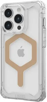 Чохол URBAN ARMOR GEAR iPhone 15 Pro Plyo Magsafe, Ice/Gold (114286114381) (UA)