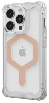 Чохол URBAN ARMOR GEAR iPhone 15 Pro Plyo Magsafe, Ice/Rose Gold (114286114348) (UA)