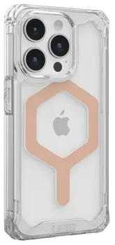 Чохол URBAN ARMOR GEAR iPhone 15 Pro Plyo Magsafe, Ice/Rose Gold (114286114348) (UA)