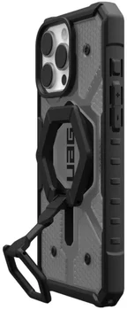 Чохол URBAN ARMOR GEAR iPhone 16 Pro Max, Pathfinder Clear Magsafe, Ash/Black Stand (1144651BV02)