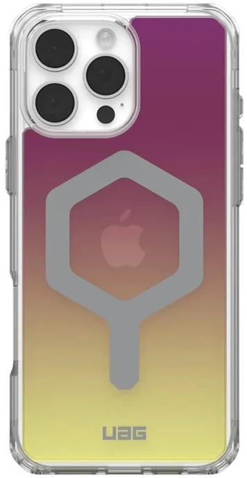 Чохол URBAN ARMOR GEAR iPhone 16 Pro Max, Plyo Magsafe LE, Maroon/Yellow Ombre (114481114780)