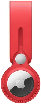 Чехол для поискового брелка Apple AirTag Leather Loop Product Red (MK0V3)