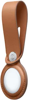 Чехол для поискового брелка Apple AirTag Leather Loop Saddle Brown (MX4A2)