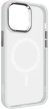 Чохол для смартфона ArmorStandart Unit MagSafe для Apple iPhone 15 Pro Max Matte Clear Silver (ARM69350)