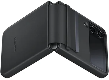 Чехол для смартфона Samsung Galaxy Flip 4 Flap Leather Cover Black (EF-VF721LBEG)