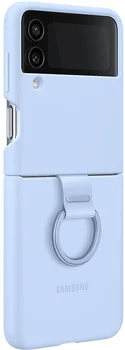 Чехол для смартфона Samsung Galaxy Flip 4 Silicone Cover with Ring Arctic Blue (EF-PF721TLEGUA)