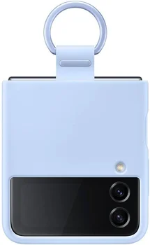 Чехол для смартфона Samsung Galaxy Flip 4 Silicone Cover with Ring Arctic Blue (EF-PF721TLEGUA)