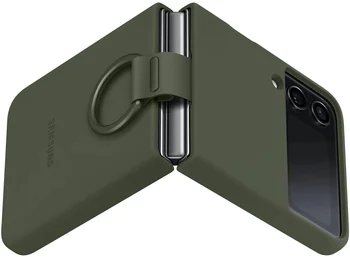 Чехол для смартфона Samsung Galaxy Flip 4 Silicone Cover with Ring Arctic Khaki (EF-PF721TGEGUA)