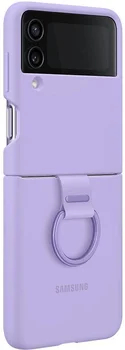 Чехол для смартфона Samsung Galaxy Flip 4 Silicone Cover with Ring Arctic Lavender (EF-PF721TVEGUA)