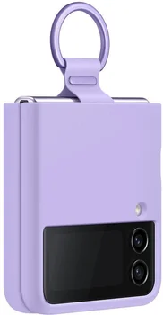 Чехол для смартфона Samsung Galaxy Flip 4 Silicone Cover with Ring Arctic Lavender (EF-PF721TVEGUA)