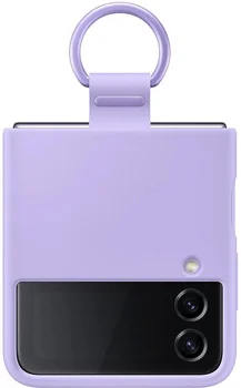 Чехол для смартфона Samsung Galaxy Flip 4 Silicone Cover with Ring Arctic Lavender (EF-PF721TVEGUA)