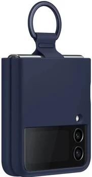 Чохол для смартфона Samsung Galaxy Flip 4 Silicone Cover with Ring Arctic Navy Blue (EF-PF721TNEGUA)