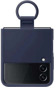 Чохол для смартфона Samsung Galaxy Flip 4 Silicone Cover with Ring Arctic Navy Blue (EF-PF721TNEGUA)