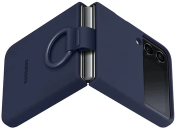 Чохол для смартфона Samsung Galaxy Flip 4 Silicone Cover with Ring Arctic Navy Blue (EF-PF721TNEGUA)