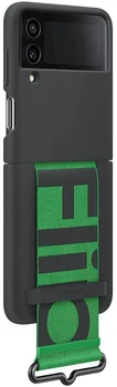 Чехол для смартфона Samsung Galaxy Flip 4 Silicone Cover with Strap Black (EF-GF721TBEGUA)