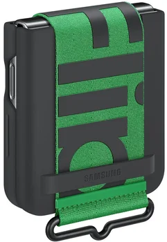 Чехол для смартфона Samsung Galaxy Flip 4 Silicone Cover with Strap Black (EF-GF721TBEGUA)