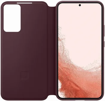 Чехол для смартфона Samsung Galaxy S22+ Smart Clear View Cover Burgundy (EF-ZS906CEEGRU)