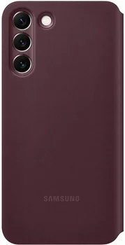 Чехол для смартфона Samsung Galaxy S22+ Smart Clear View Cover Burgundy (EF-ZS906CEEGRU)