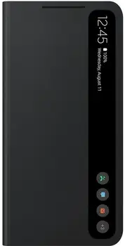 Чехол для смартфона Smart Clear View Cover Samsung Galaxy S21 FE Dark Gray (EF-ZG990CBEGRU)