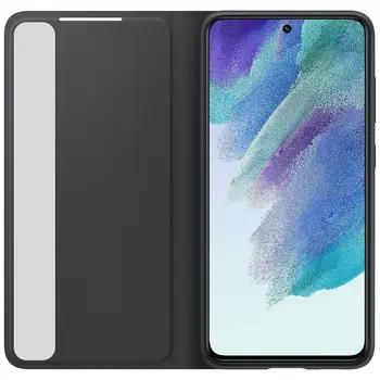 Чехол для смартфона Smart Clear View Cover Samsung Galaxy S21 FE Dark Gray (EF-ZG990CBEGRU)