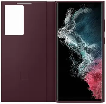 Чехол для смартфона Smart Clear View Cover Samsung Galaxy S22 Ultra Burgundy (EF-ZS908CEEGRU)