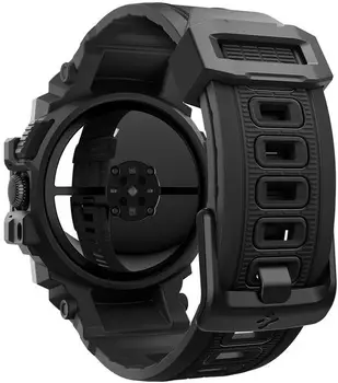 Чехол с ремешком Spigen Rugged Armor Pro для Pixel Watch 3 45mm Matte Black (ACS07599)