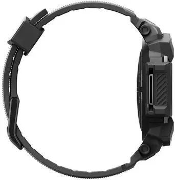 Чехол с ремешком Spigen Rugged Armor Pro для Pixel Watch 3 45mm Matte Black (ACS07599)