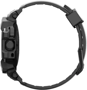 Чехол с ремешком Spigen Rugged Armor Pro для Pixel Watch 3 45mm Matte Black (ACS07599)