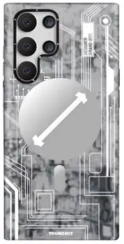 Чехол Youngkit PC Back Cover для Samsung Galaxy S23 Ultra Silver