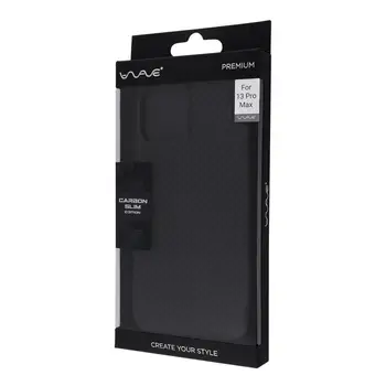 Чехол WAVE Premium Carbon Slim with MagSafe iPhone 13 Pro Max black