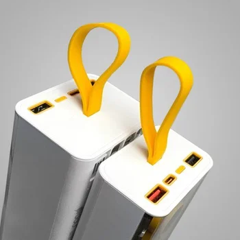 Зовнішні акумулятори Dou Power Bank G144 20000mAh 22.5W з вбудованими кабелями White