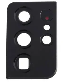Скло камери з рамкою Samsung S21 Ultra Original Used Black (G99)