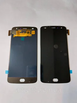 Дисплейний модуль з сканером відбитку пальця Motorola Z2 Play XT1710-02 Black