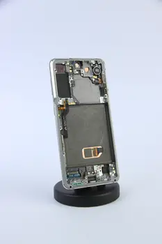 Дисплейний модуль з рамкою Samsung S21 Original Used Phantom White (G991U)
