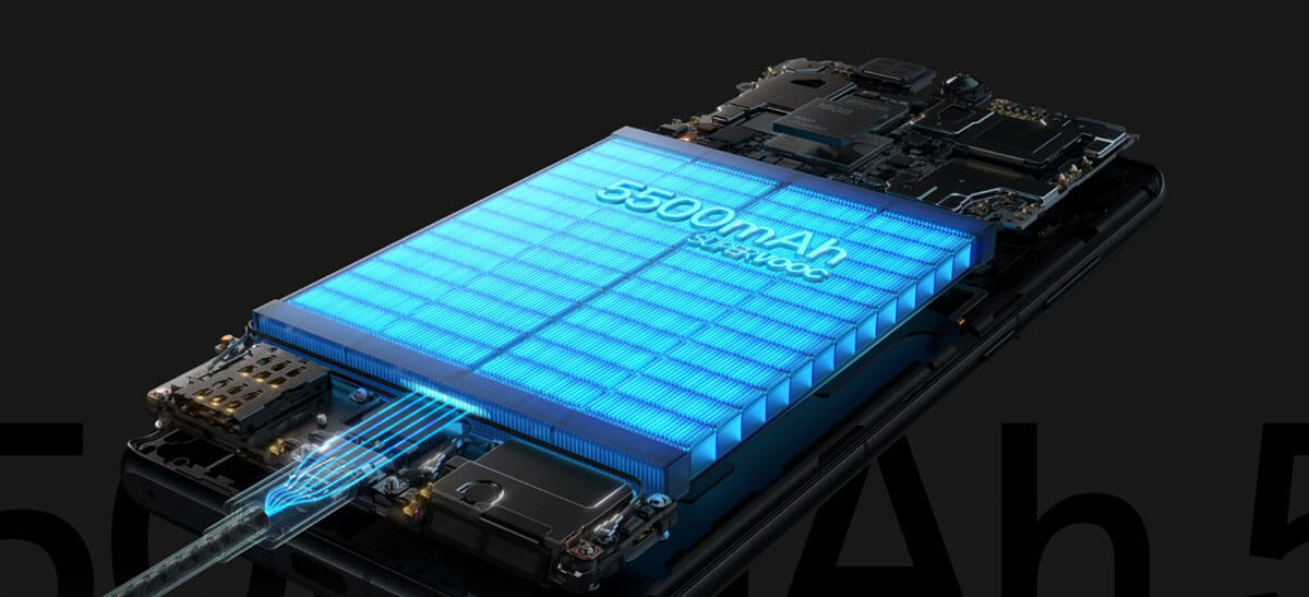 OnePlus 12R - акумулятор 5500 mah
