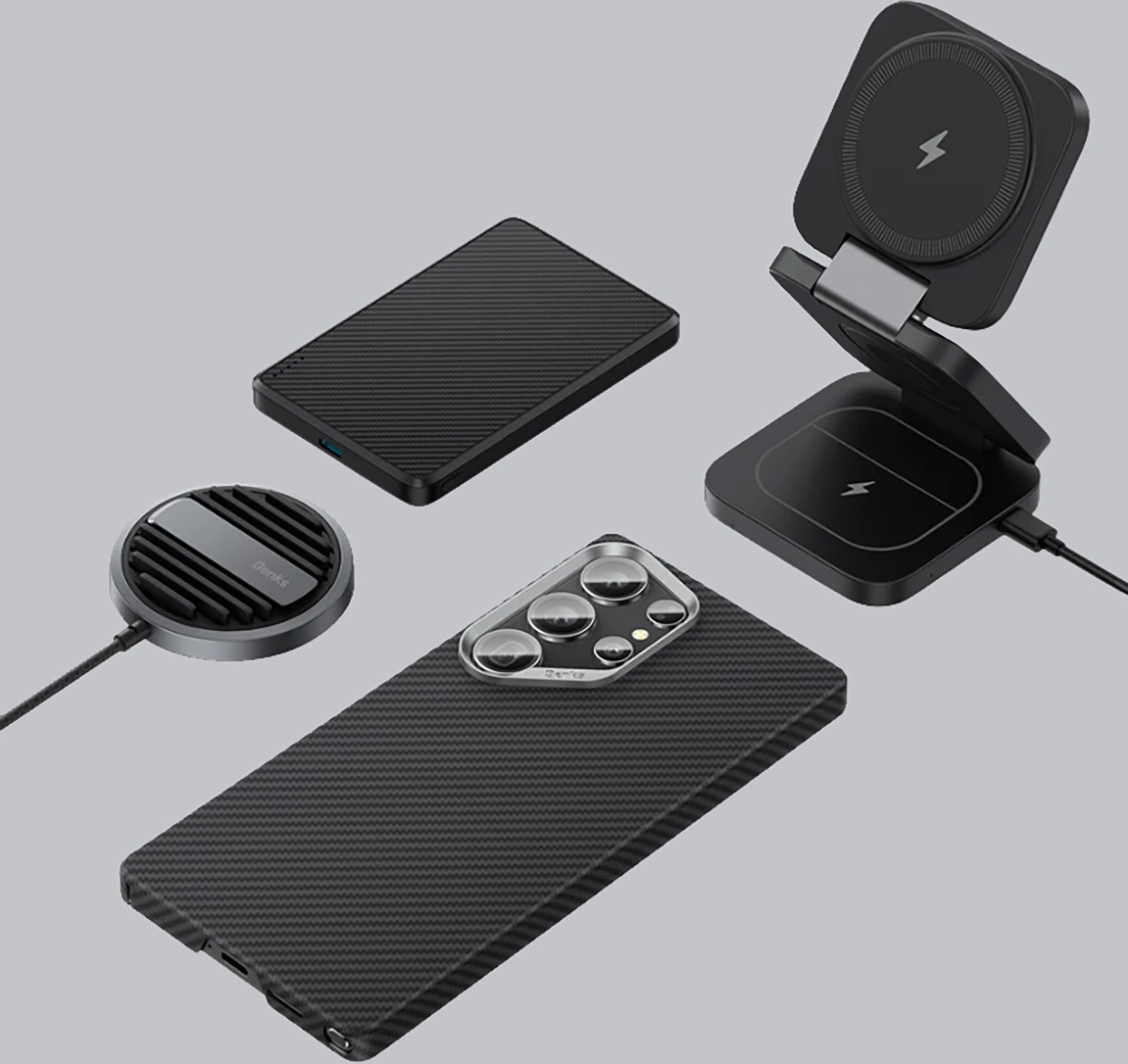 Чохол Benks для Samsung Galaxy S25 Ultra Magnetic ArmorAir Kevlar Series Black — фото 3