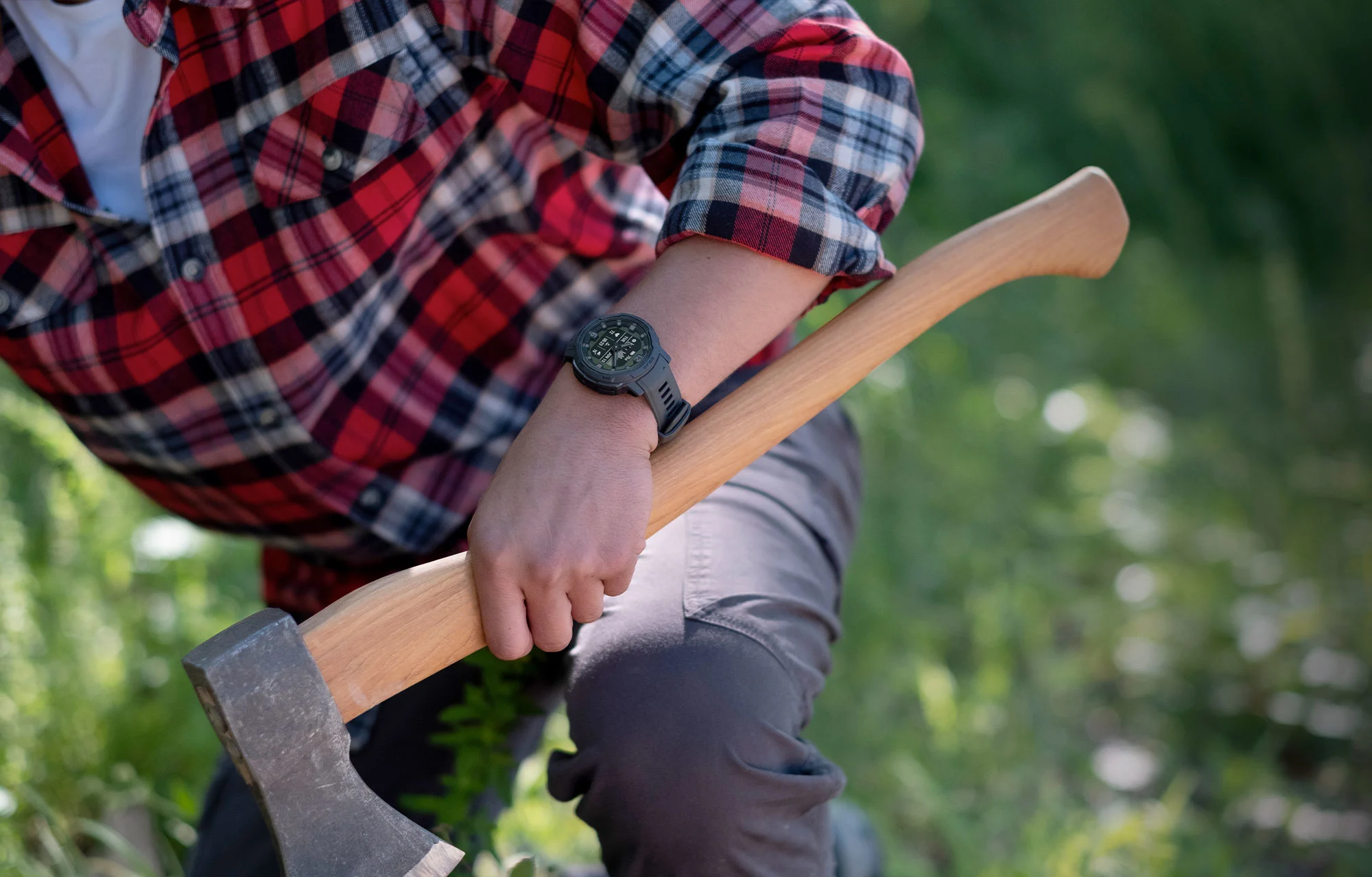 Смарт-годинник Garmin Instinct Crossover Solar Graphite (010-02730-11/01) — фото 1