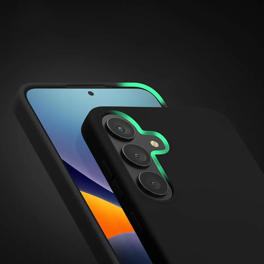 Чехол Just Must Silicone Case Samsung Flip 6 Black (F741)