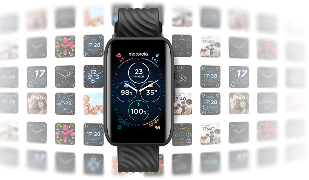 Смарт-годинник Motorola Moto Watch 40 Phantom Black — фото 1