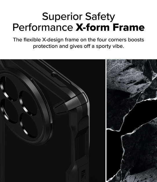 Чехол Ringke Fusion X OnePlus 13R Black (FX1039E55) — фото 3