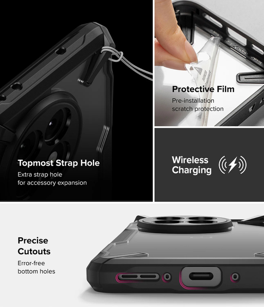 Чехол Ringke Fusion X OnePlus 13R Black (FX1039E55) — фото 4