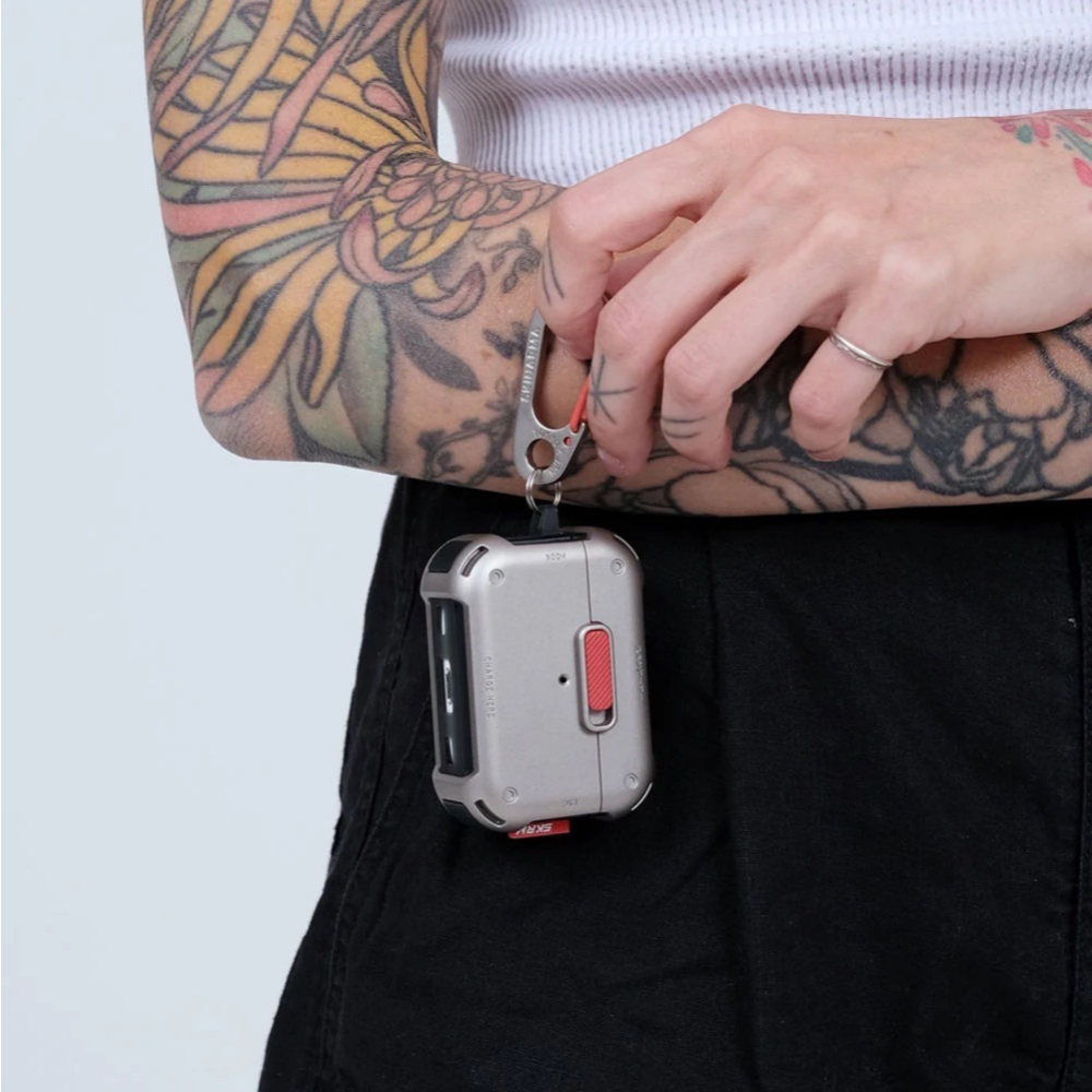 Чохол SkinArma Mecha Airpods Pro 2 Chrome (SK-APP2-MECHA-SIL) — фото 1