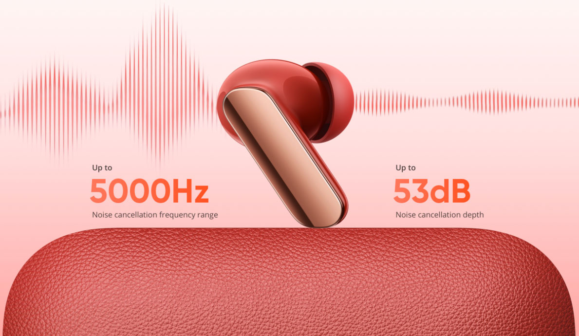 Наушники TWS Realme Buds Air 7 Pro Metallic Grey — фото 4