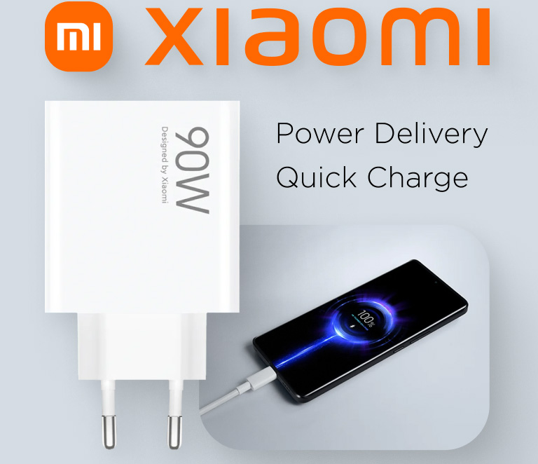 Мережевий зарядний пристрій Xiaomi HyperCharge Combo 90W White (BHR07ZBEU) — фото 1