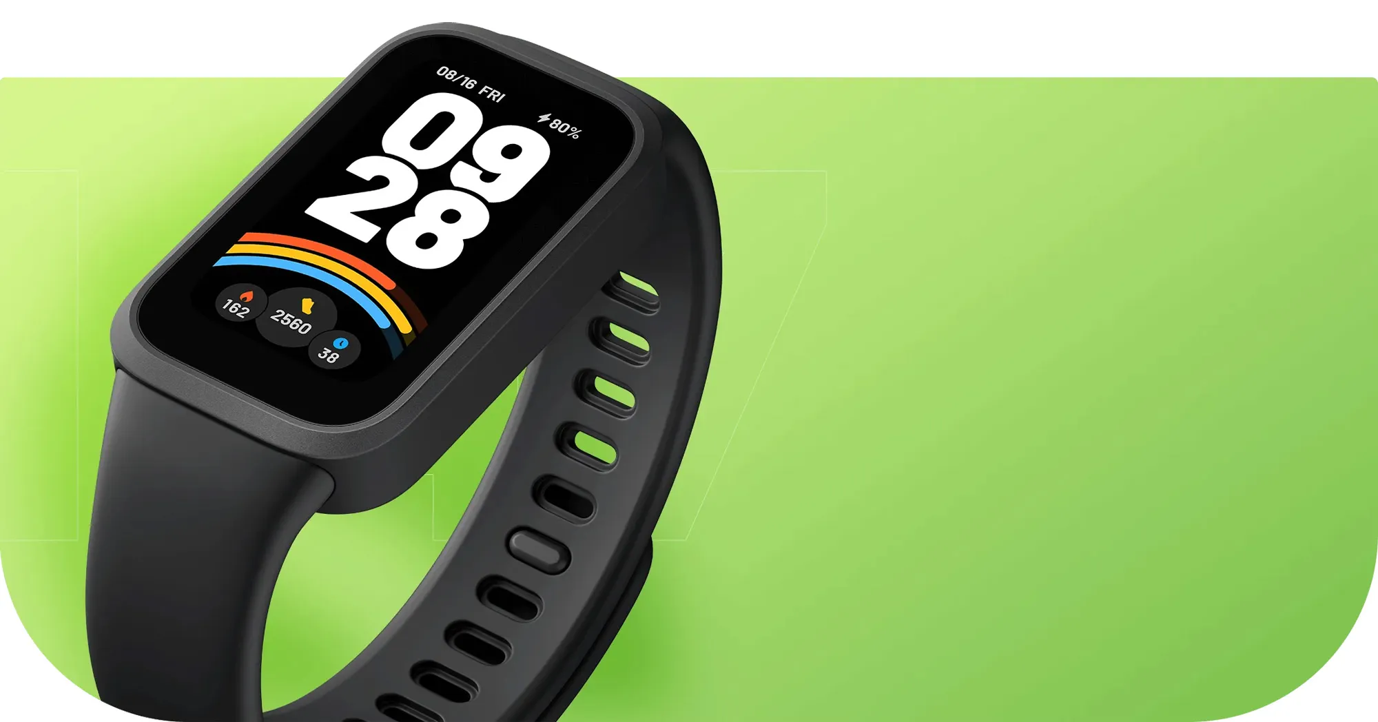 Фітнес-браслет Xiaomi Smart Band 9 Active Black (BHR9444GL) — фото 1