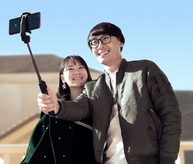 Монопод-стабілізатор Xiaomi Tripod Black + Bluetooth кнопка (FBA4053CN, FBA4070US, XMZPG01YMB) — фото 1